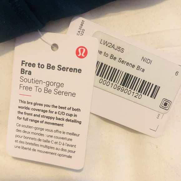 Lululemon size 6 (C/D cup) Free to Be Serene Bra - Picture 3 of 4